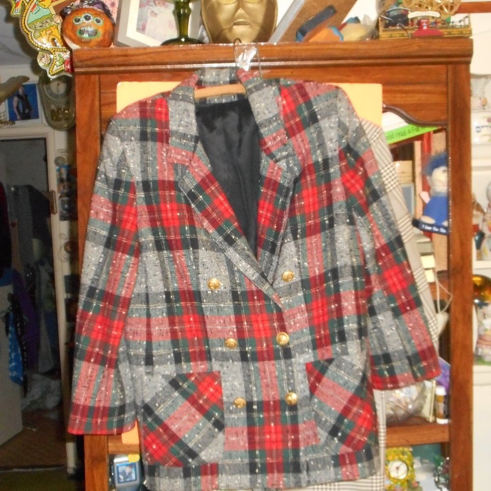 Plaid Blazer